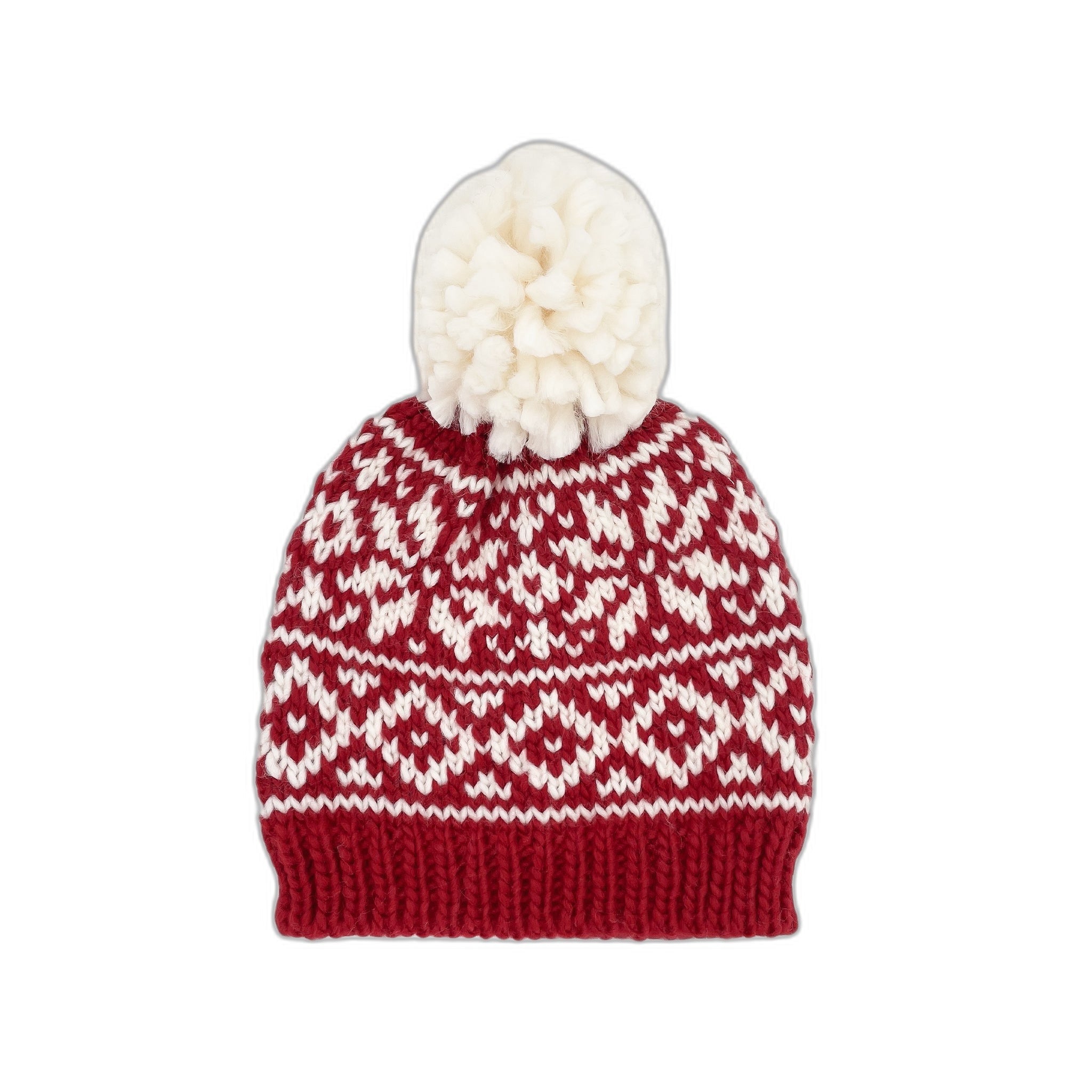 Snowflake Hat, Red