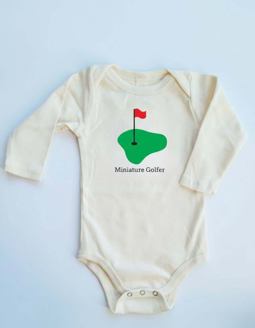 Mini Golfer Long Sleeve Romper