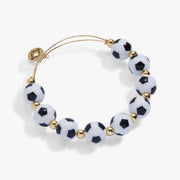 Soccer Oversized Beaded Bangle