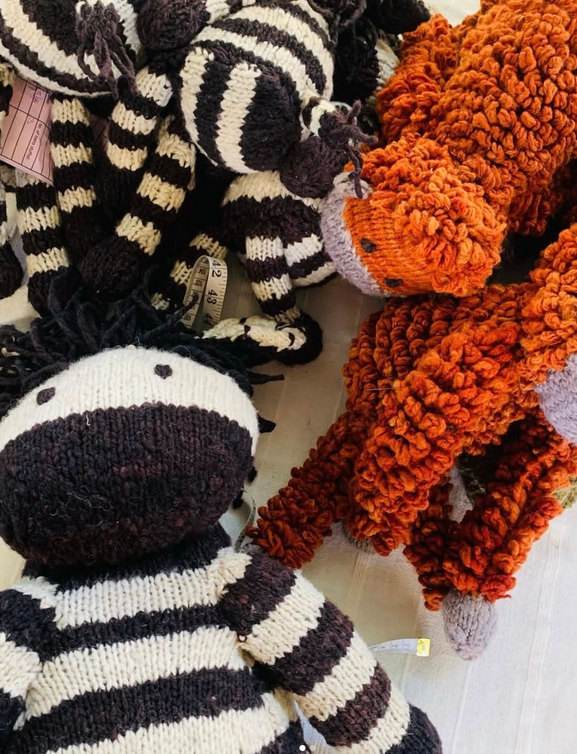 Wool Knit Buddy  | Zachary The Zebra