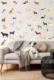 Dogs Wall Decals - Fabric Nursery Wall Art Decals