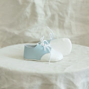 Soft Soled Oxford - White/light Blue