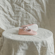 Soft Soled T-strap - Pink