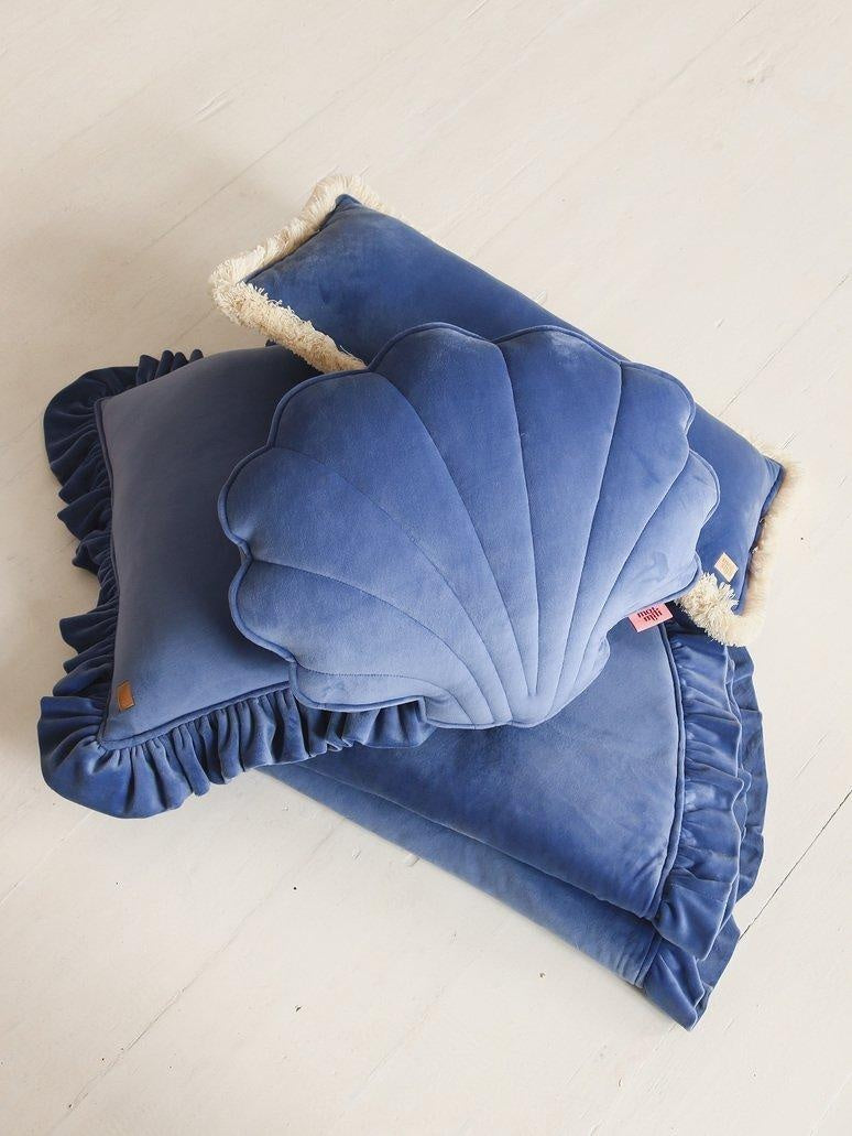 Soft Velvet Sapphire - Shell Pillow