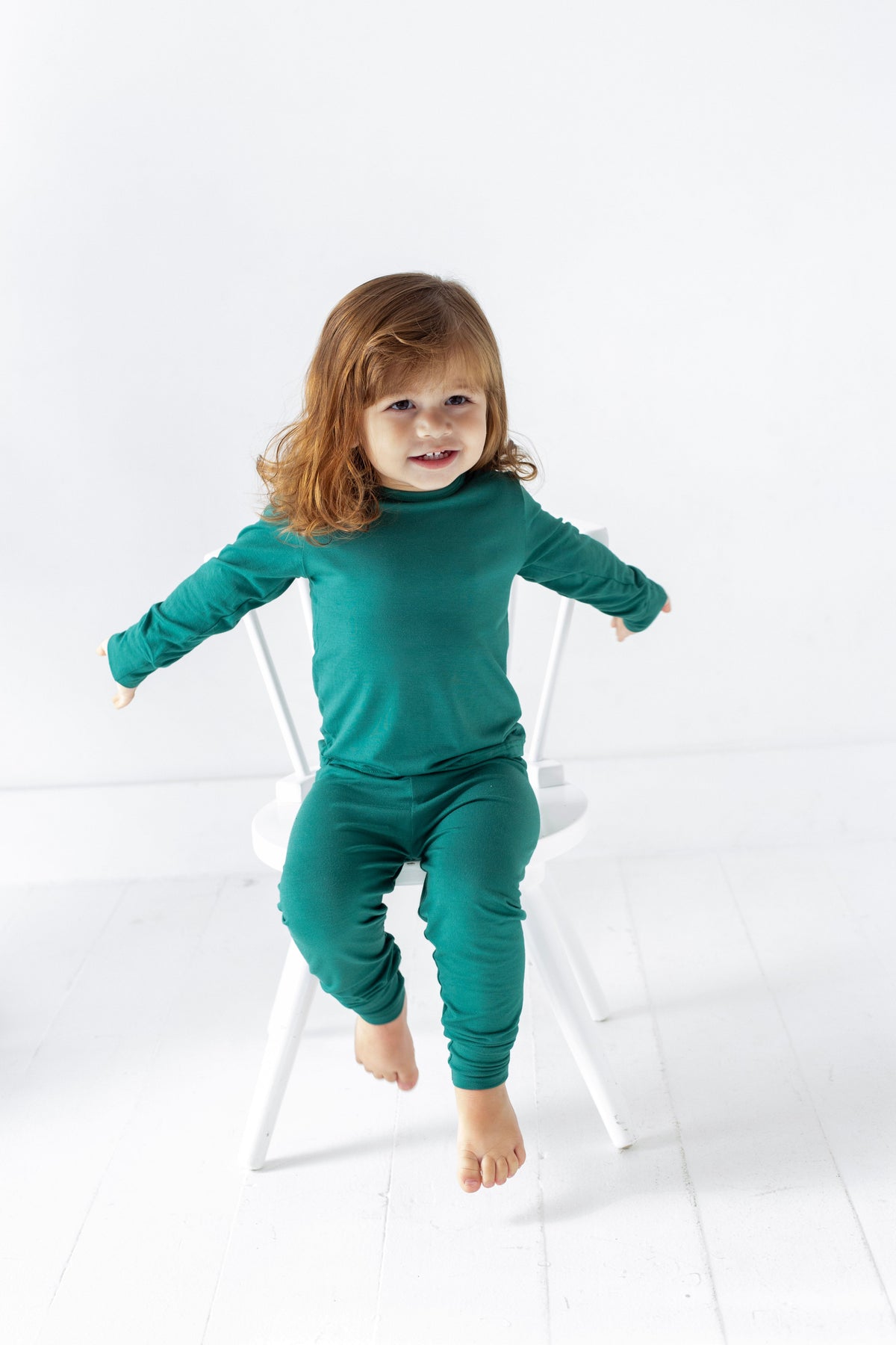 Red And Green Bamboo Two-piece Pajamas For Kids | Ultra Soft Sleepwear |