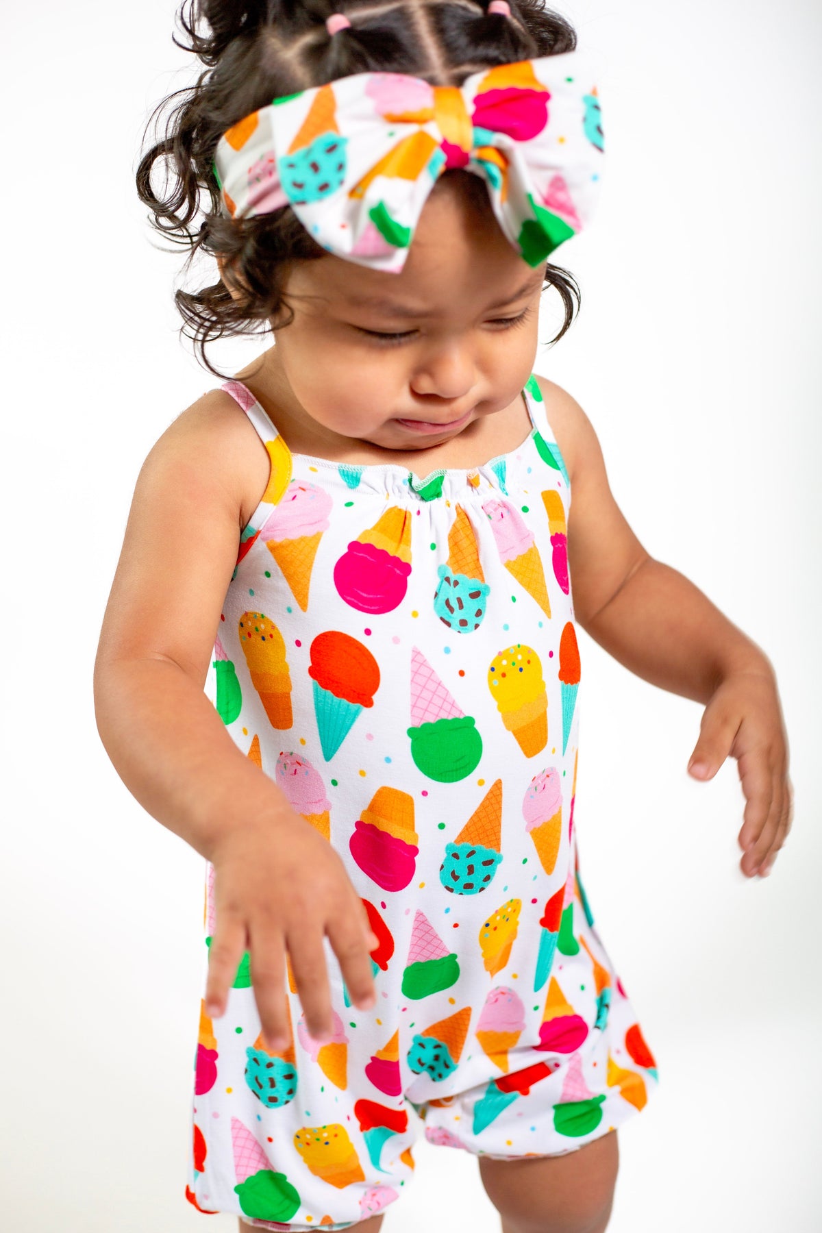 My First Ice Cream Cone Bamboo Bubble Onesie | Baby Summer Outfit