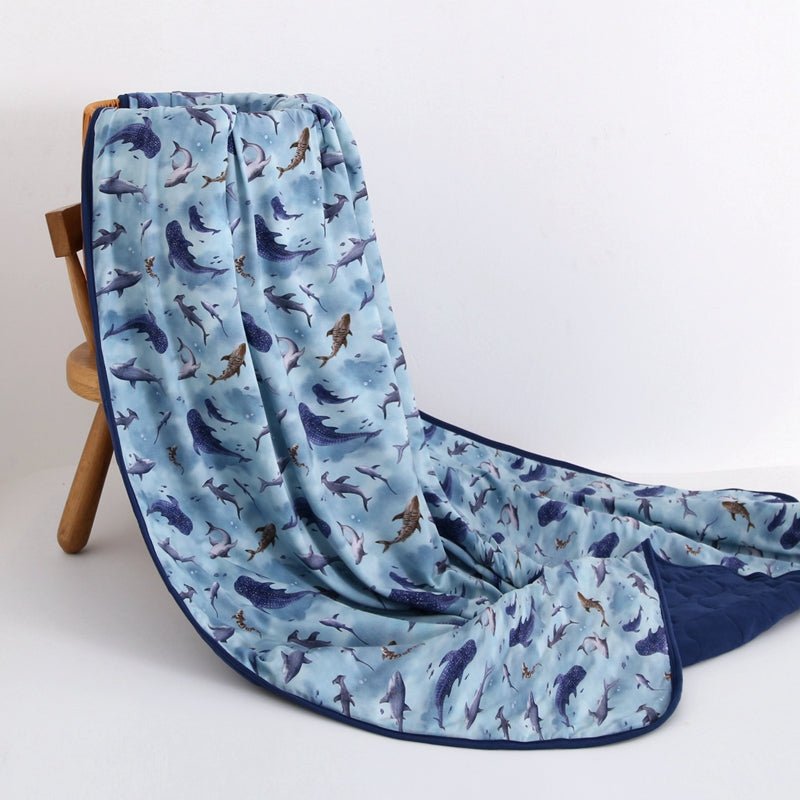 Some-fin Special Tencel™ Modal Toddler Quilted Blanket