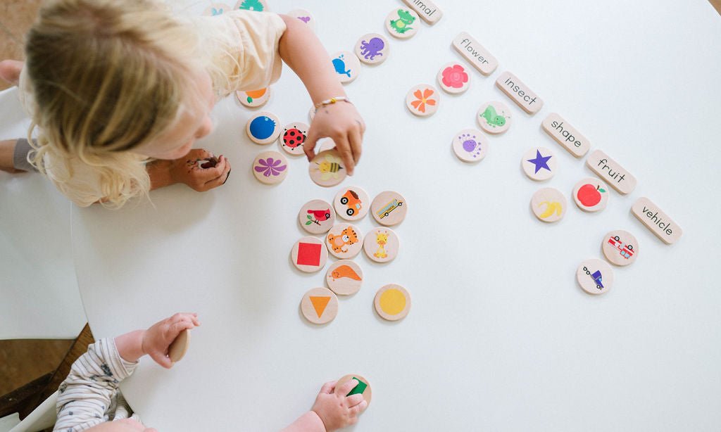 Sorting Tile Game For Preschool