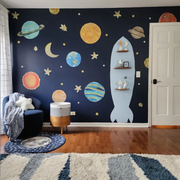 Space Decals - Fabric Nursery Wall Art Decals