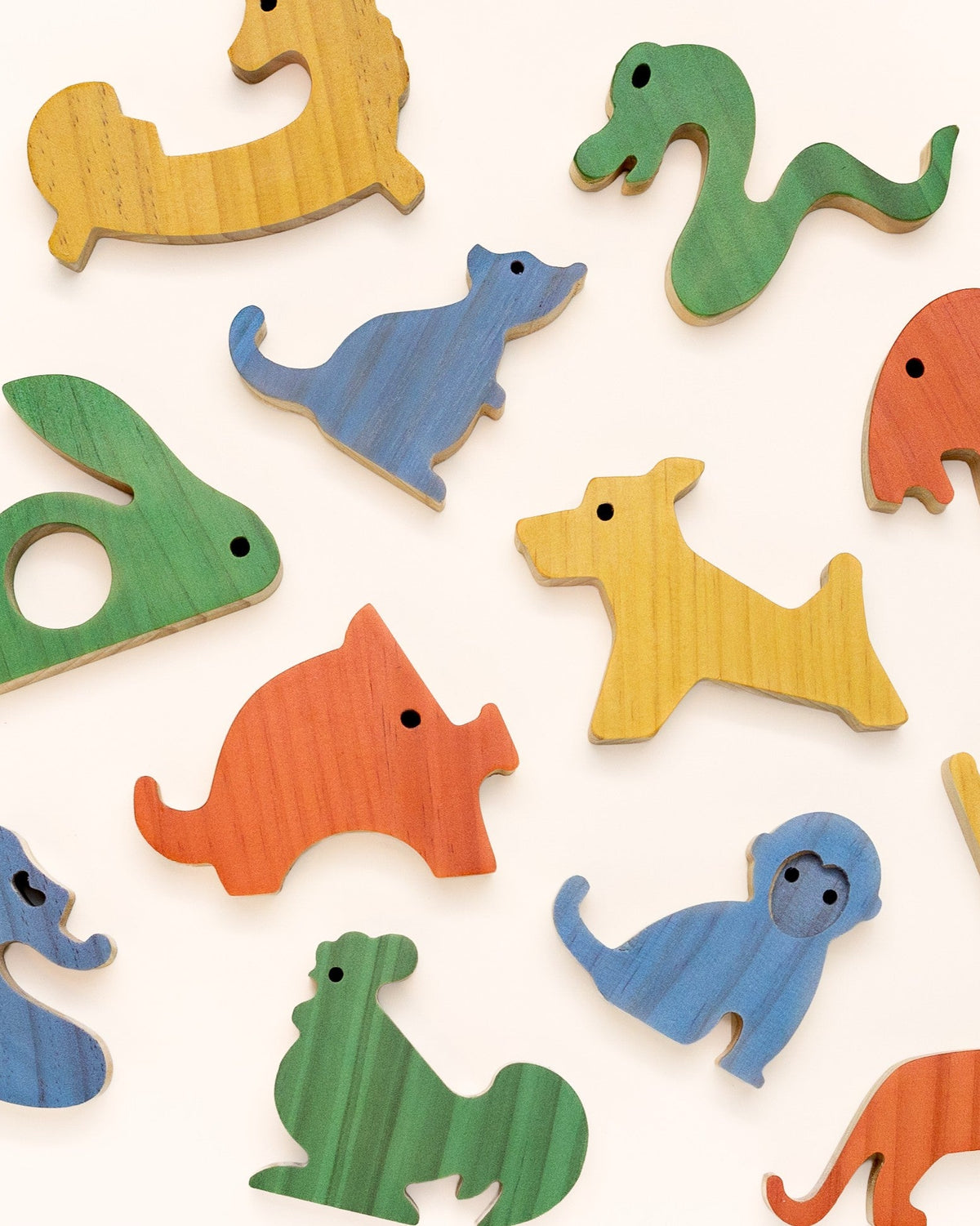 Wooden Chinese Zodiac Animals – Stacking Toy & Puzzle