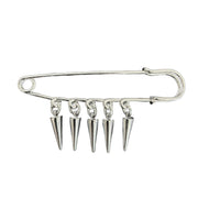 Spiked Safety Pin Brooch