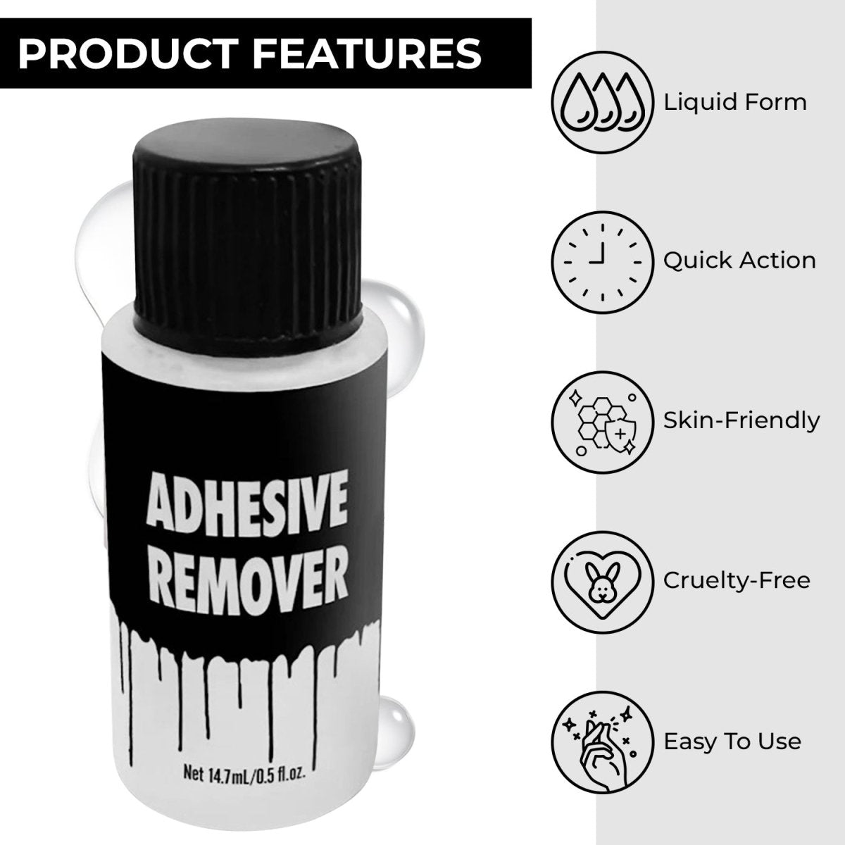 Spirit Gum And Adhesive Remover Kit - Large