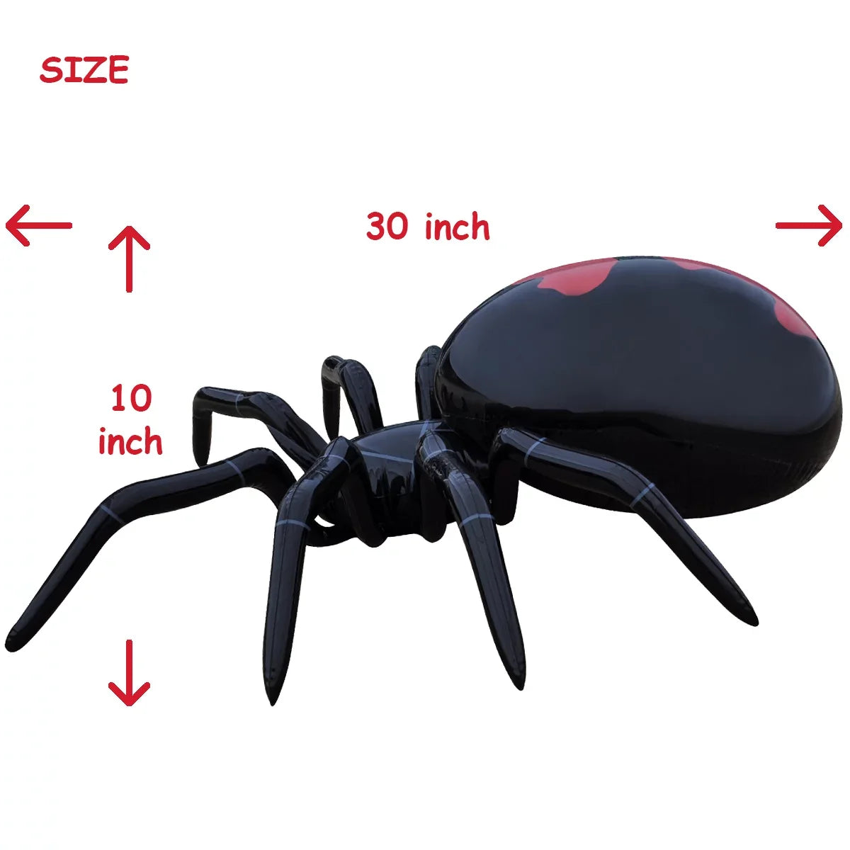 Inflatable Black Widow Spider - 30 Inch