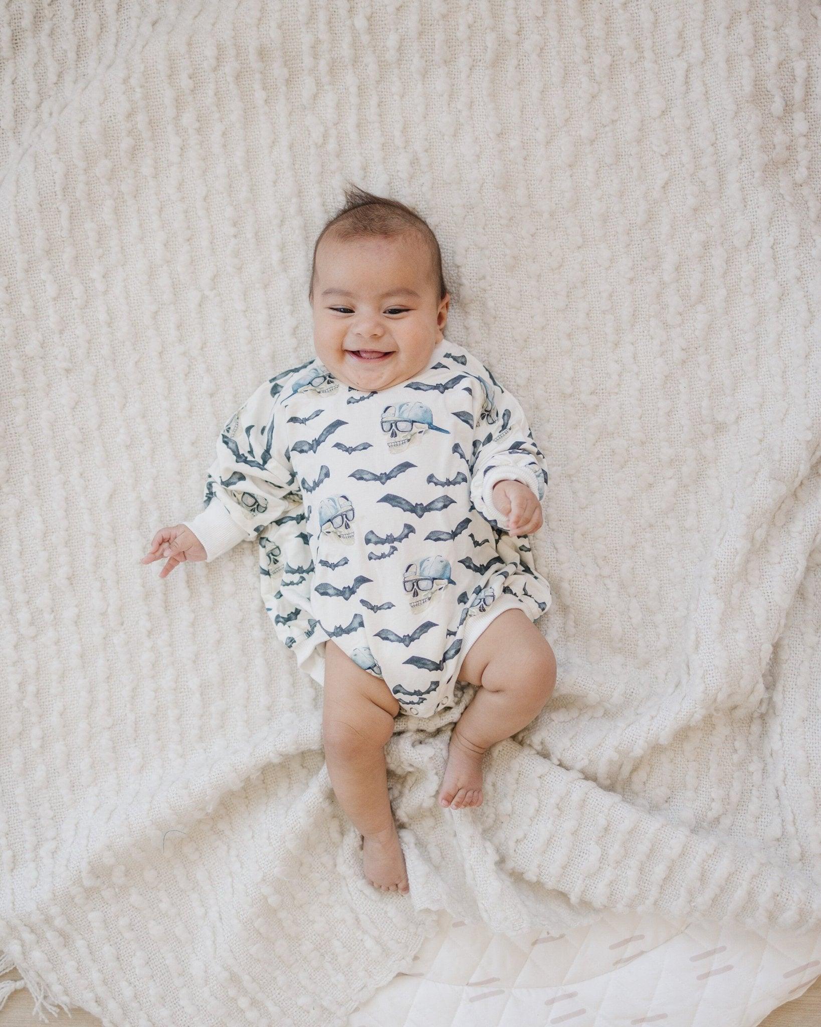 Spooky Bro Bamboo Bubble Romper Or Crewneck Sweatshirt