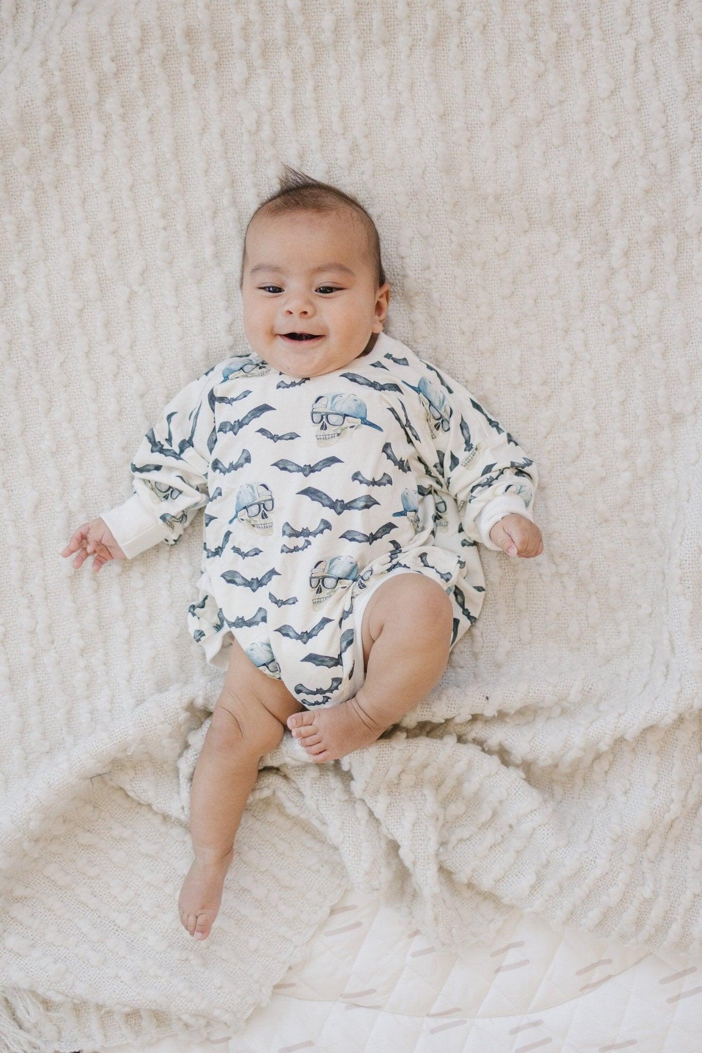 Spooky Bro Bamboo Bubble Romper Or Crewneck Sweatshirt