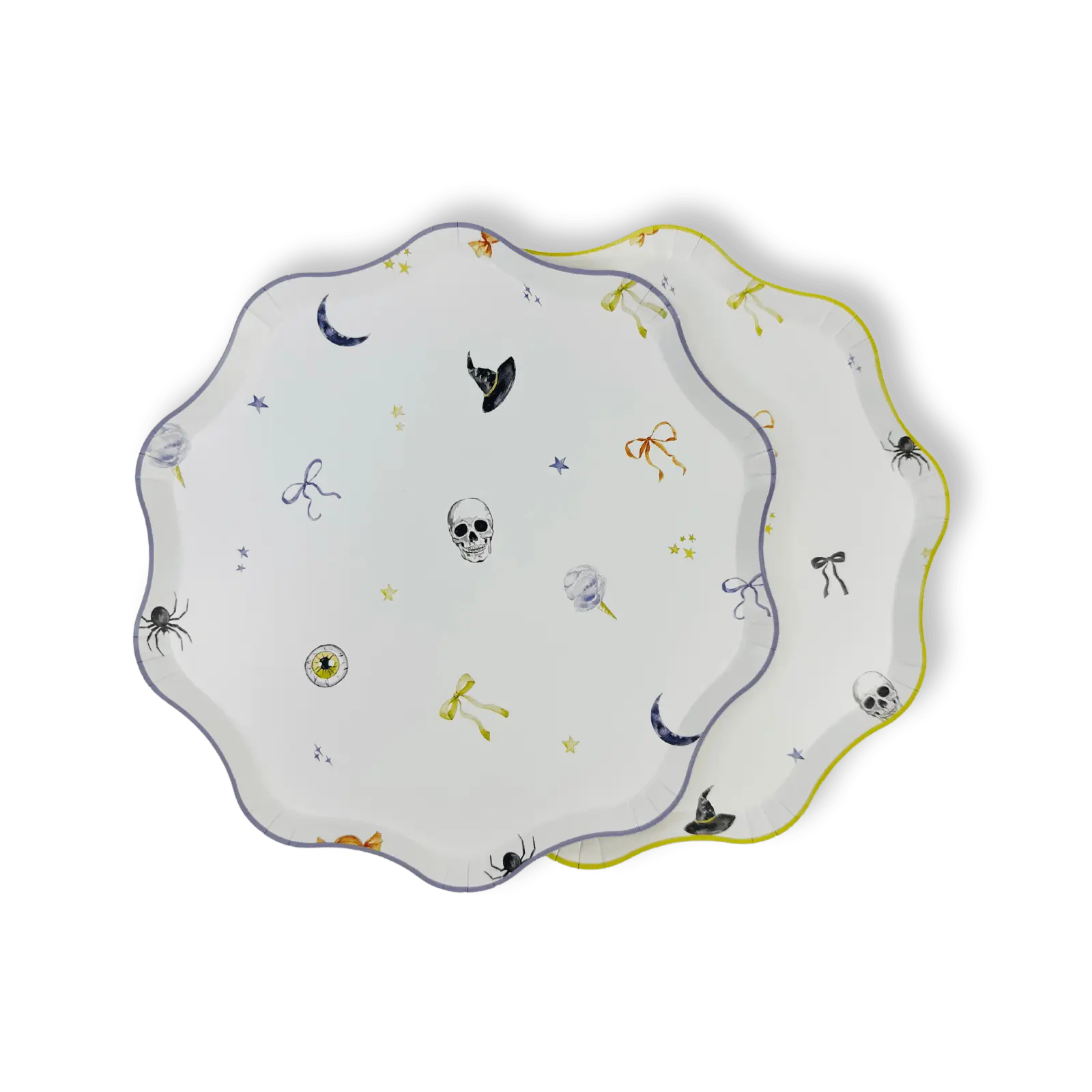 Spooky Cute Halloween Patterned Dessert Plates (12pcs)