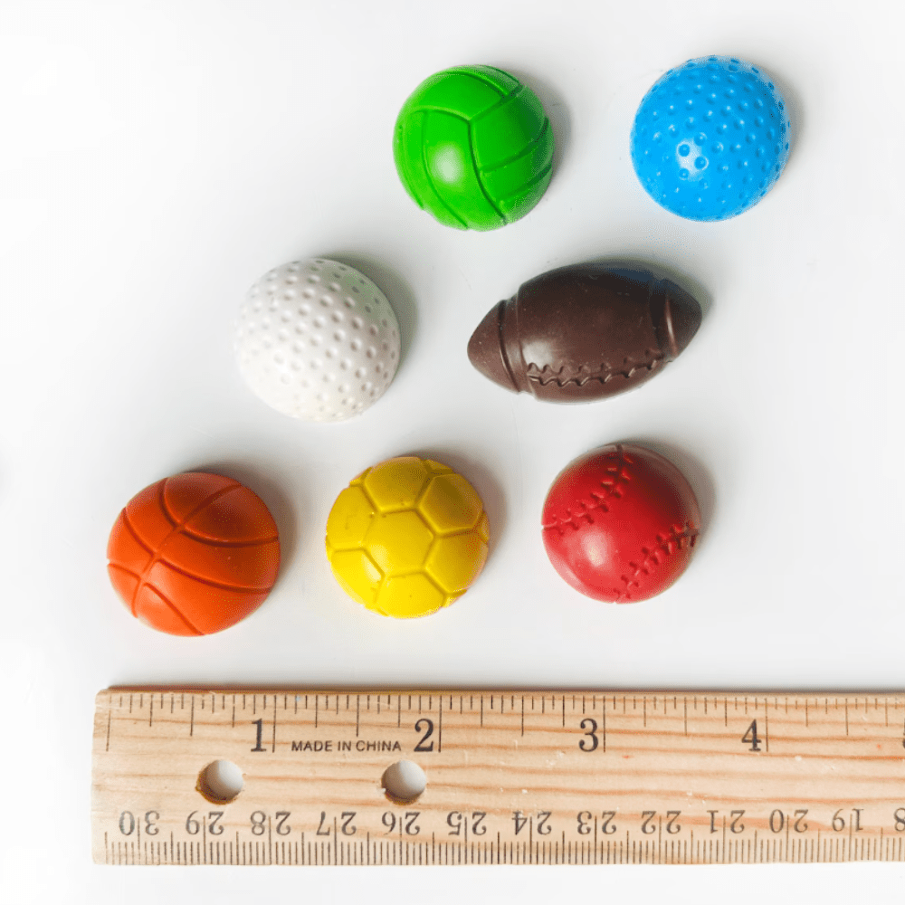 Sports Ball Crayons Set