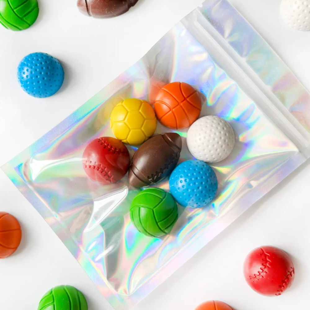Sports Ball Crayons Set