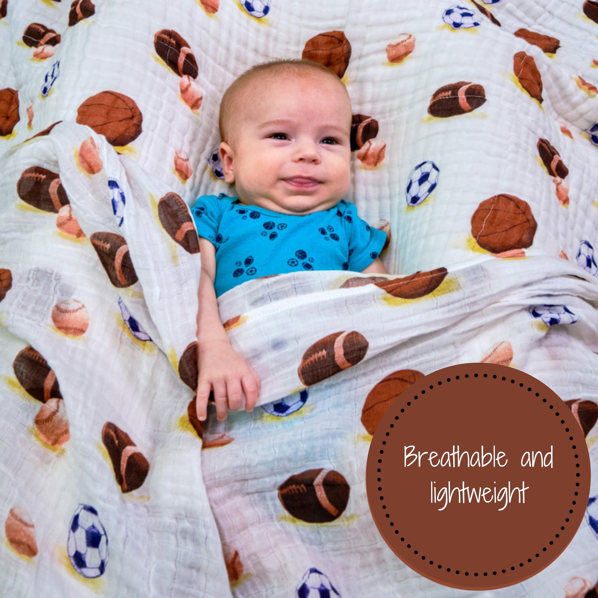Go Sports! Swaddle Blanket