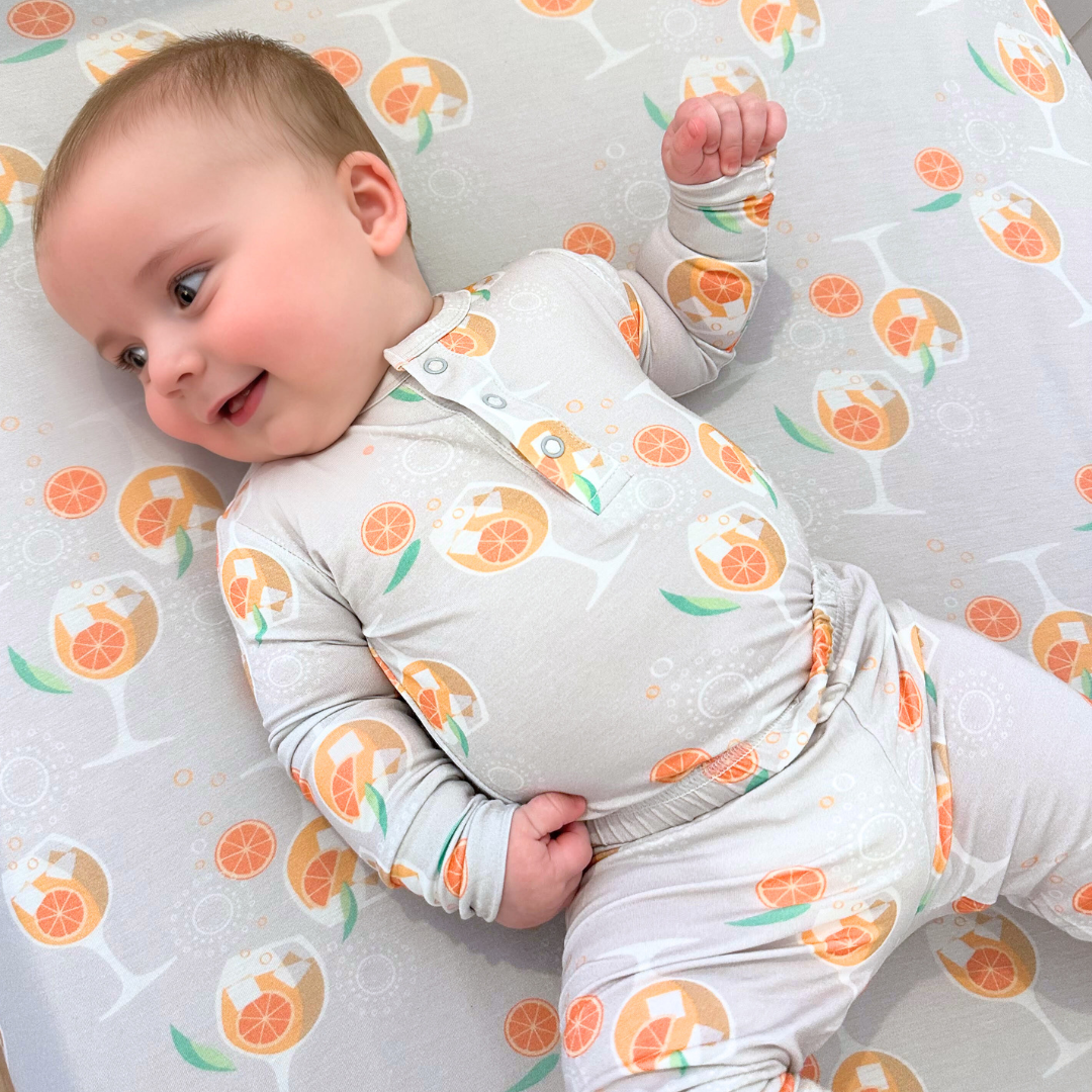 Amalfi Coast Aperol Spritz Gray Two-piece Set