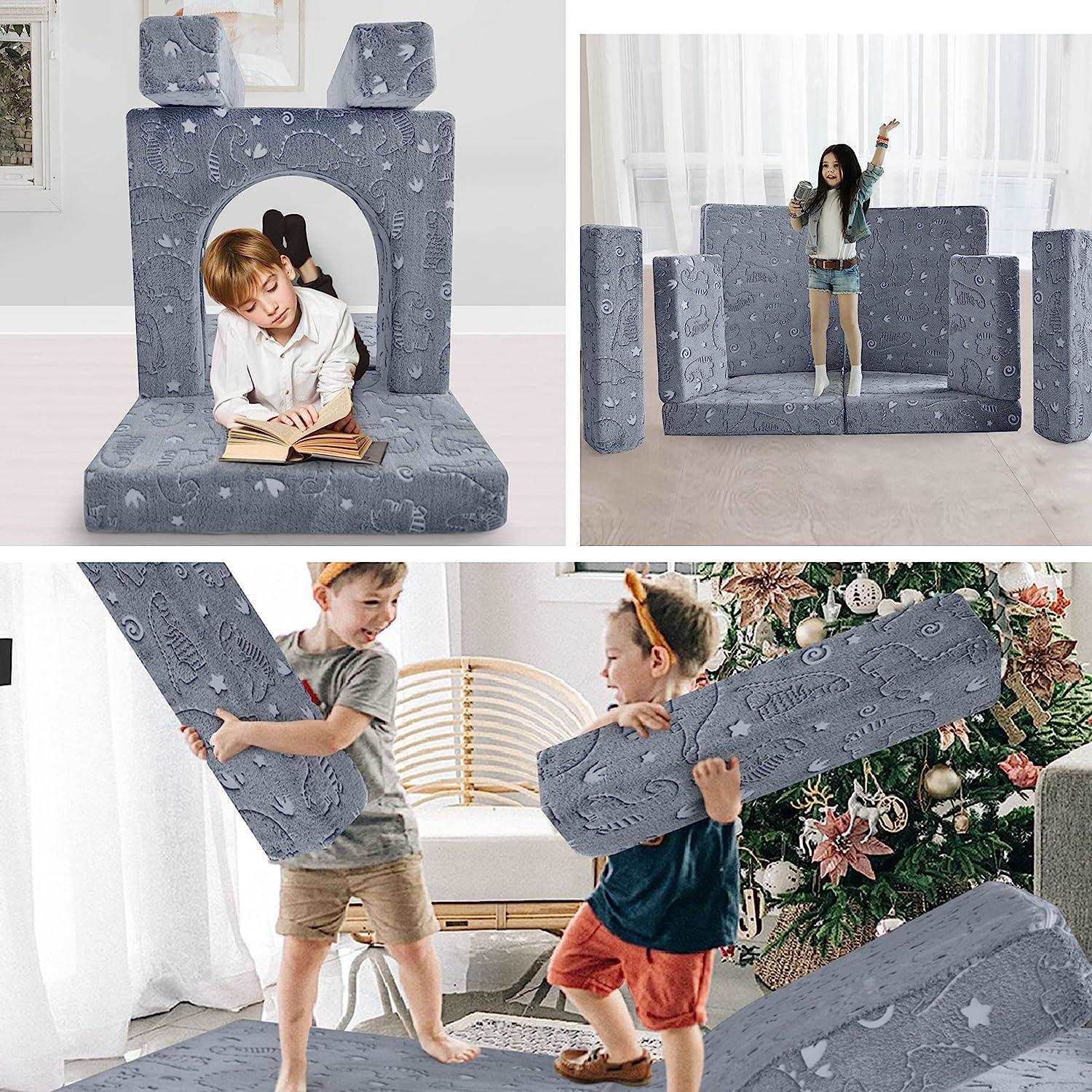 10-piece Kids Play Couch|glowsofa