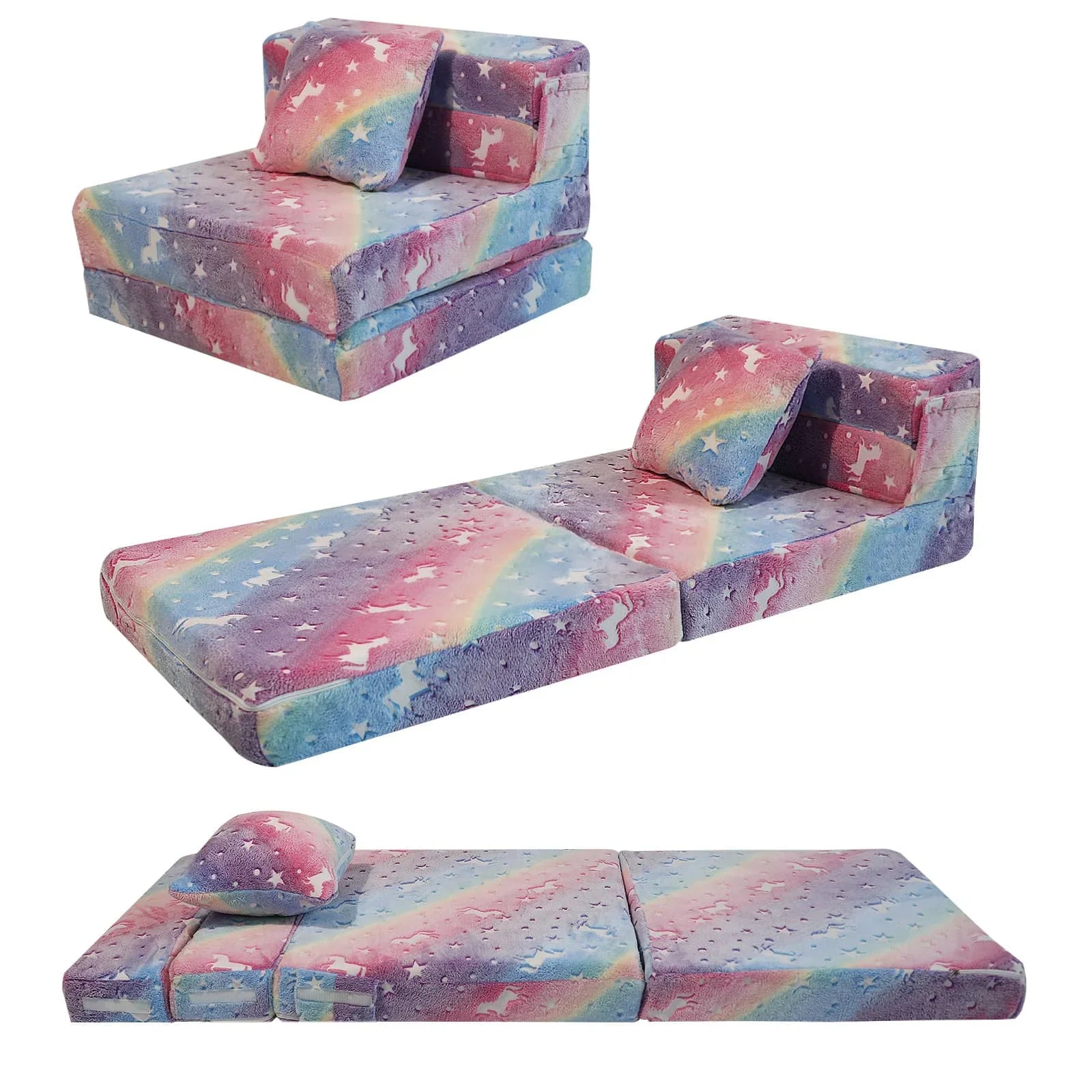 Convertible Kids Foldable Floor Mattress