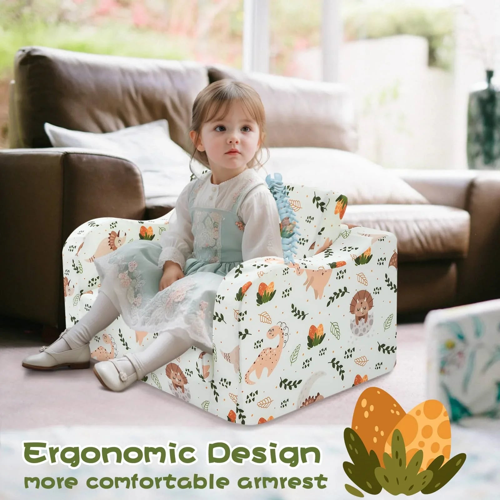 Children's Fold Out Sofa With Patterns