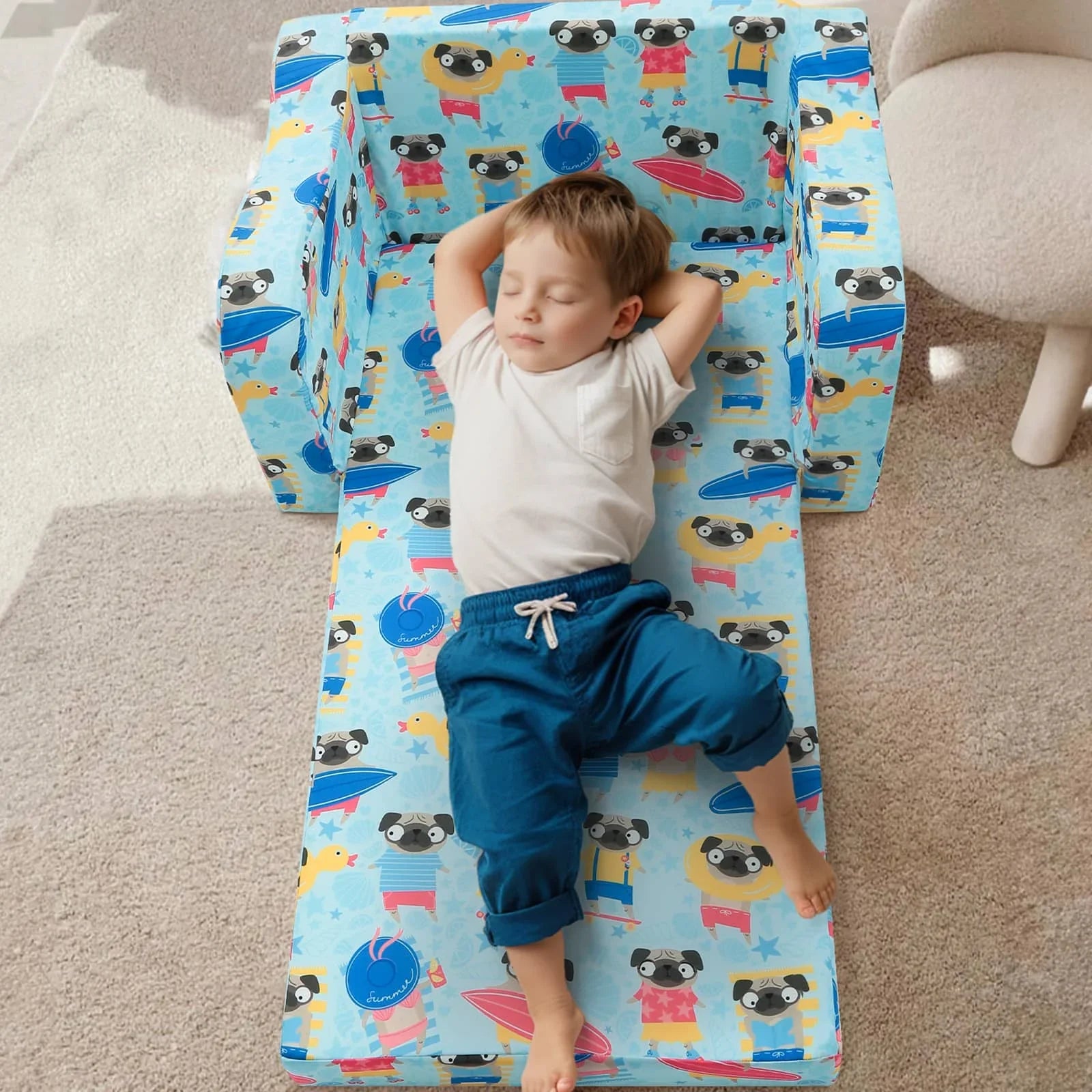 Children's Fold Out Sofa With Patterns