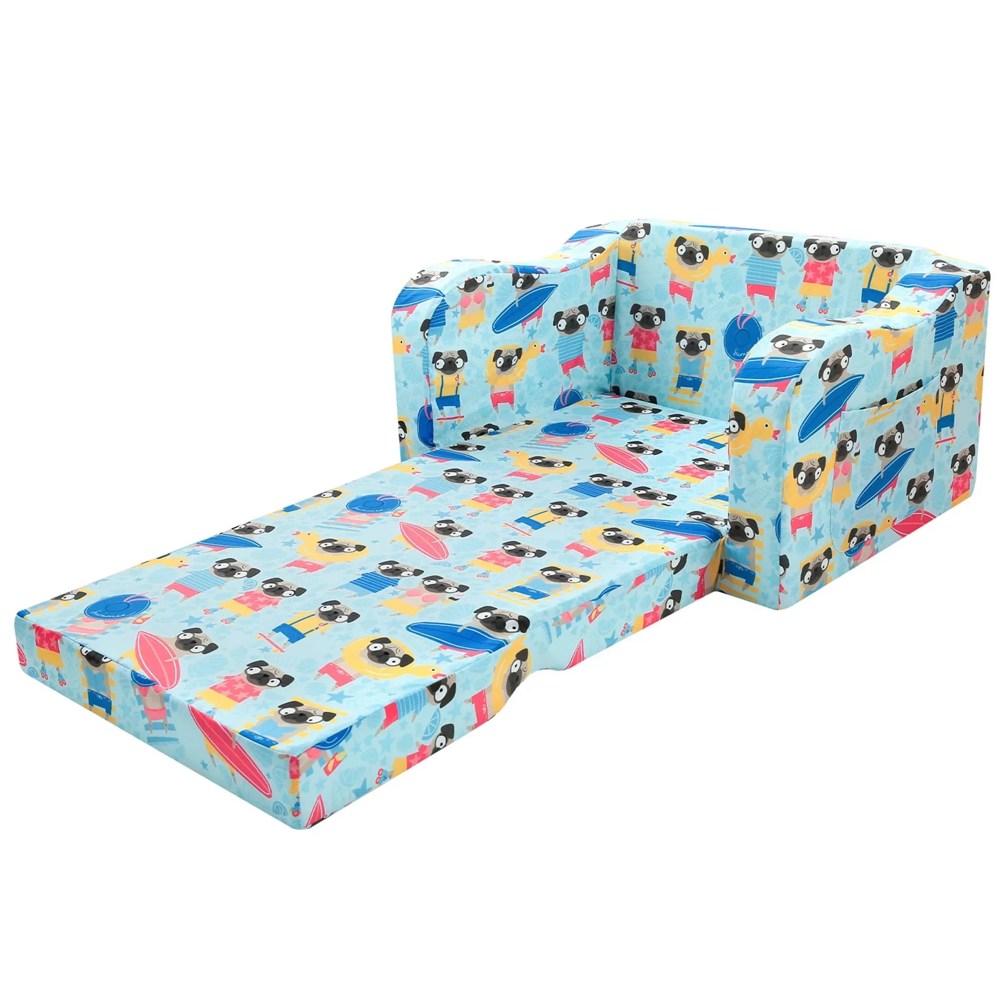 Children's Fold Out Sofa With Patterns
