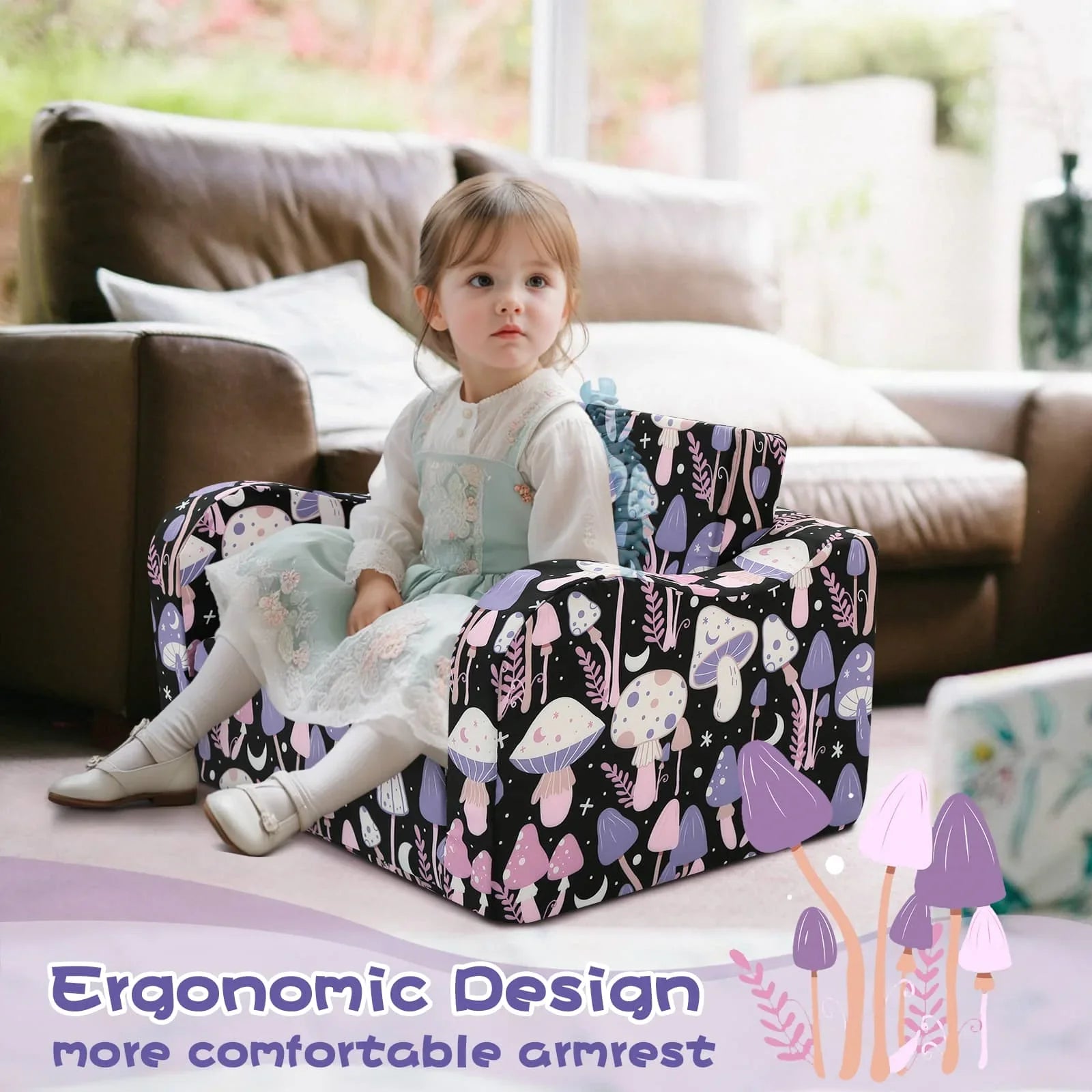 Children's Fold Out Sofa With Patterns