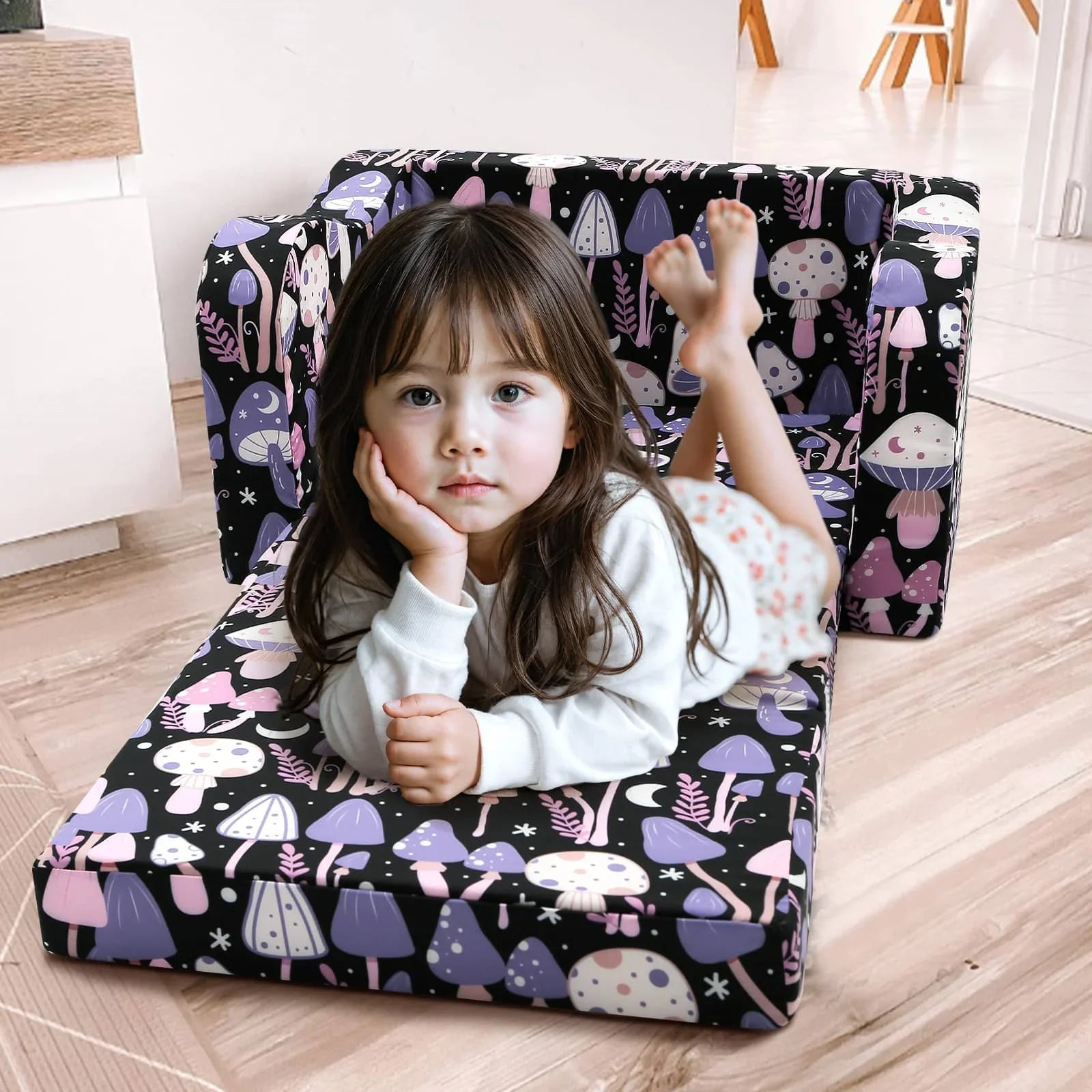Children's Fold Out Sofa With Patterns