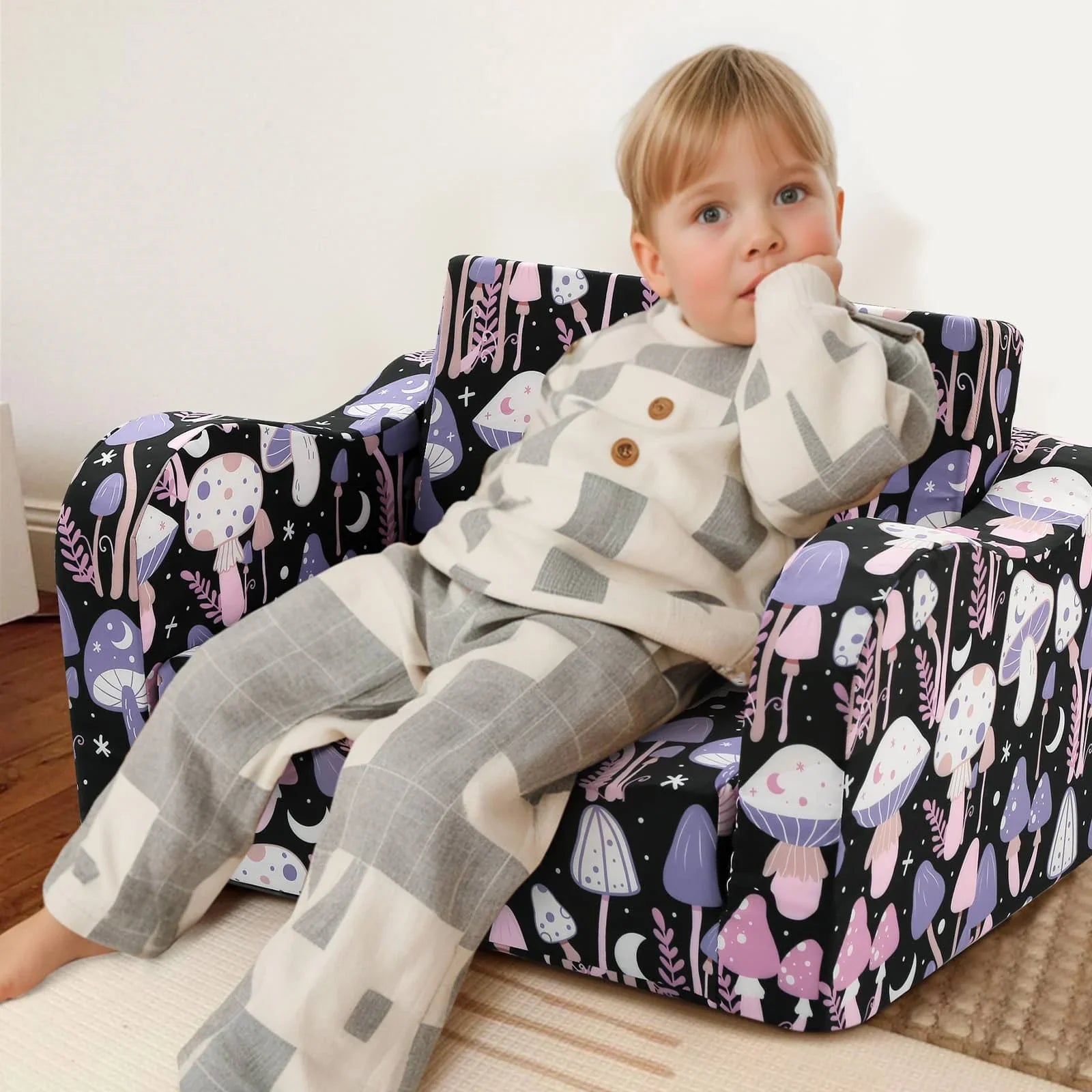 Children's Fold Out Sofa With Patterns