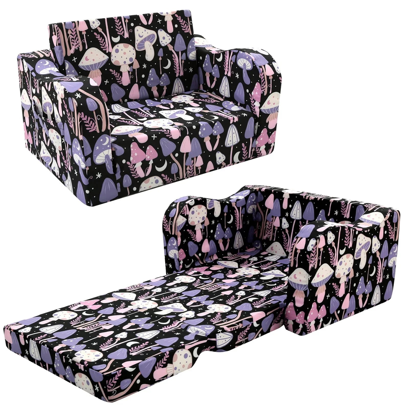 Children's Fold Out Sofa With Patterns