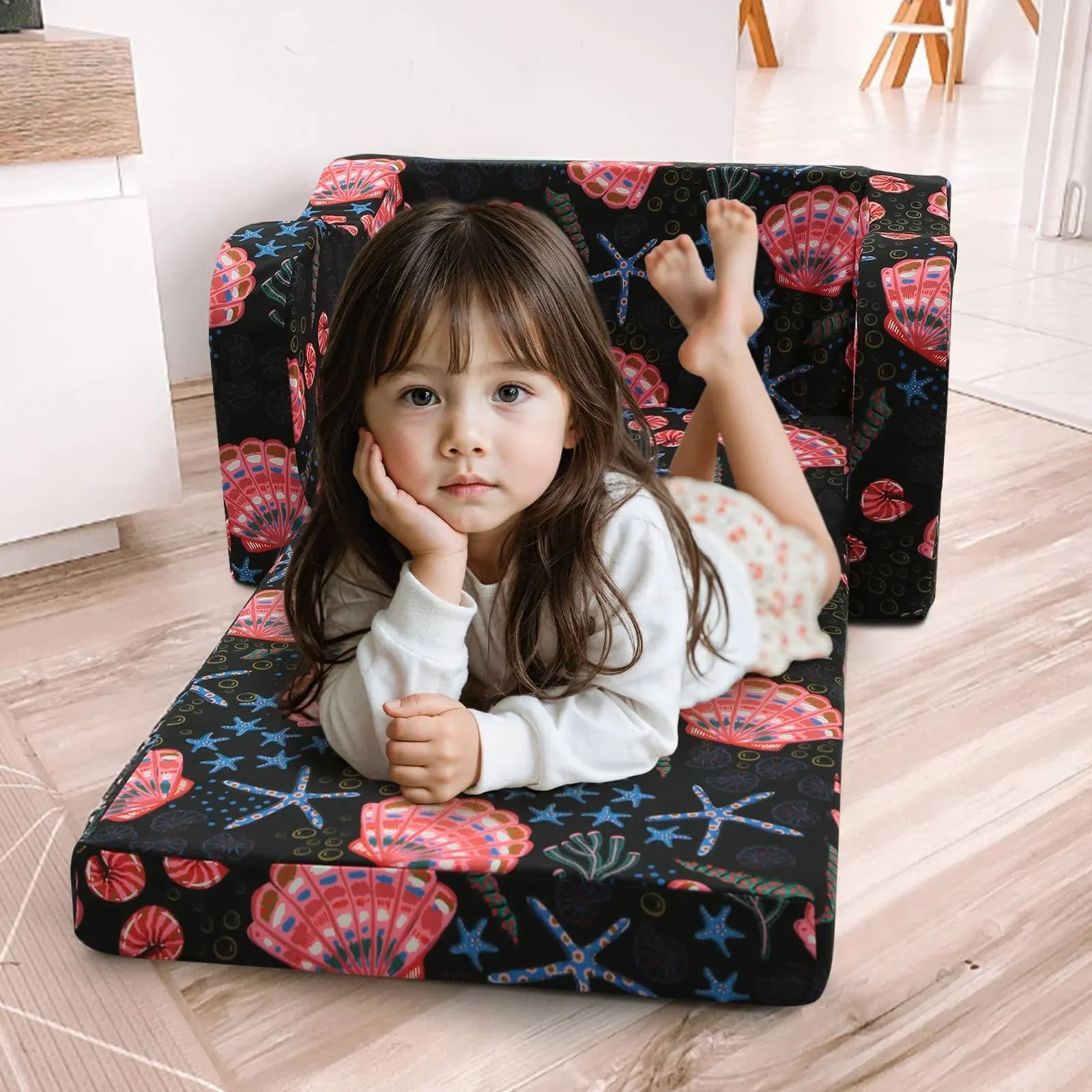 Children's Fold Out Sofa With Patterns