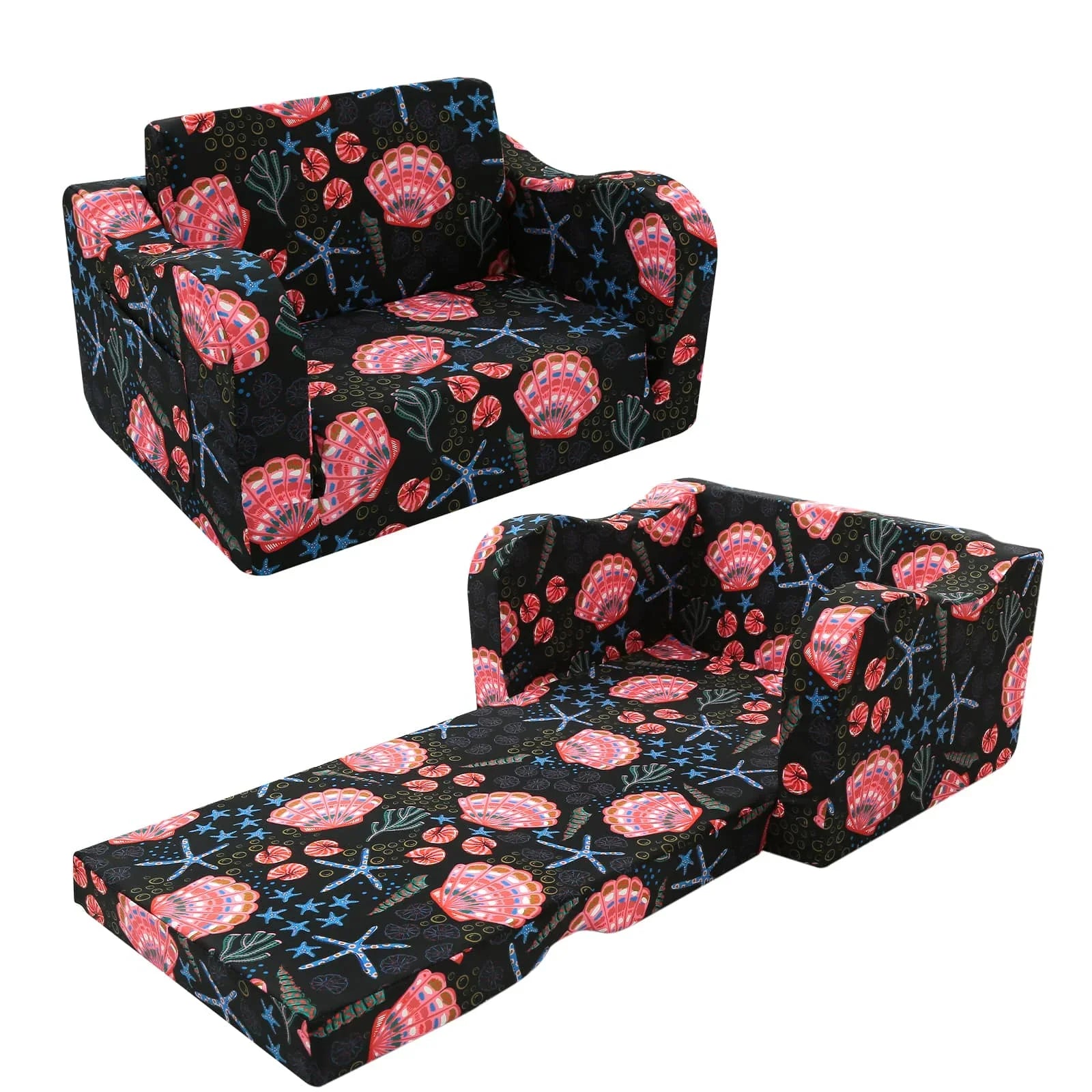 Children's Fold Out Sofa With Patterns