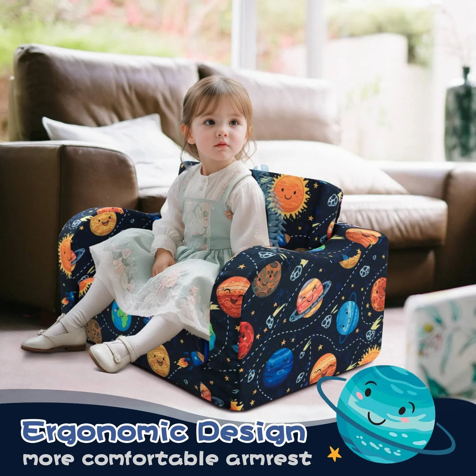 Children's Fold Out Sofa With Patterns