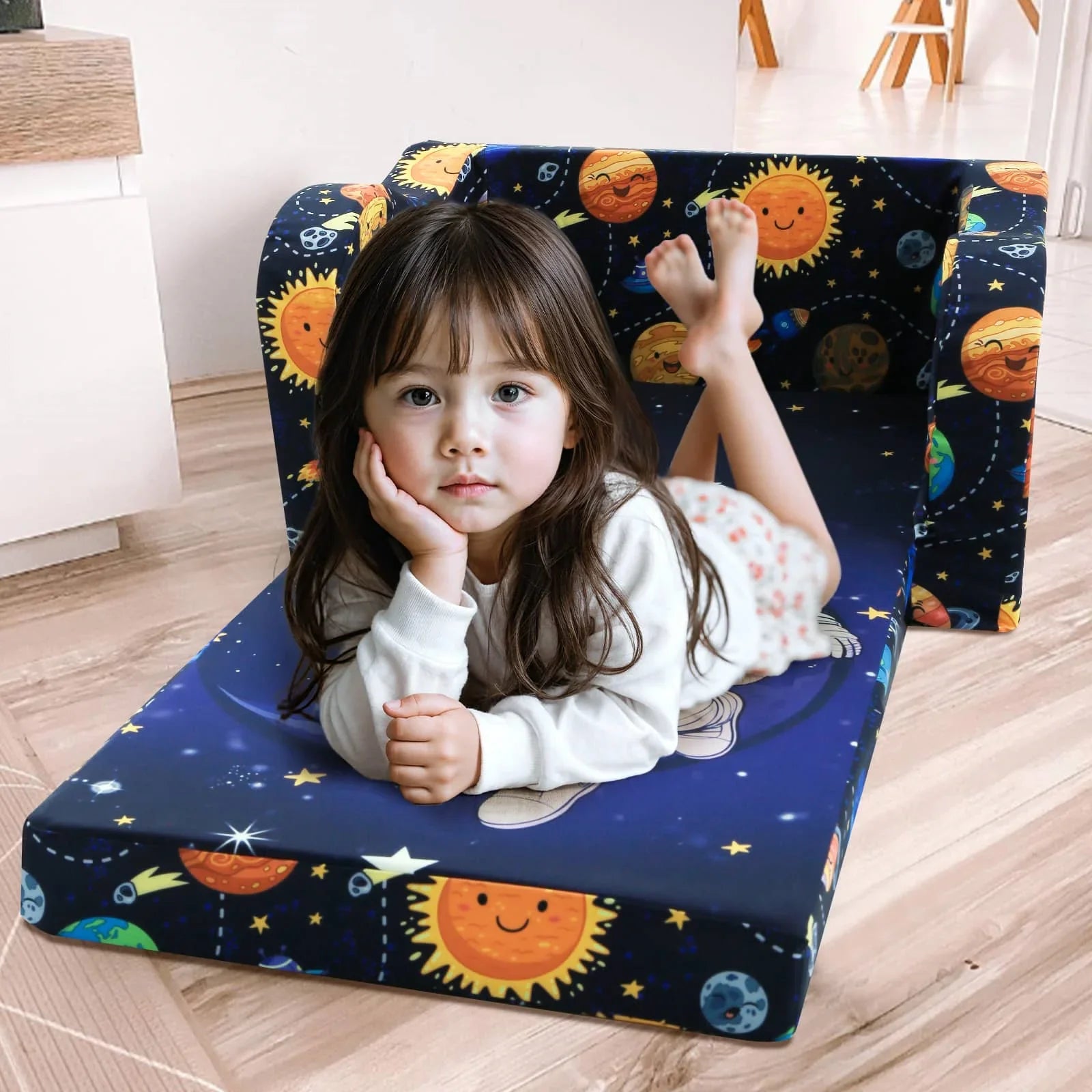 Children's Fold Out Sofa With Patterns
