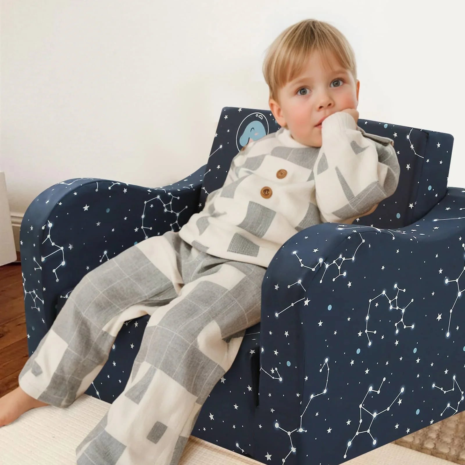 Children's Fold Out Sofa With Patterns