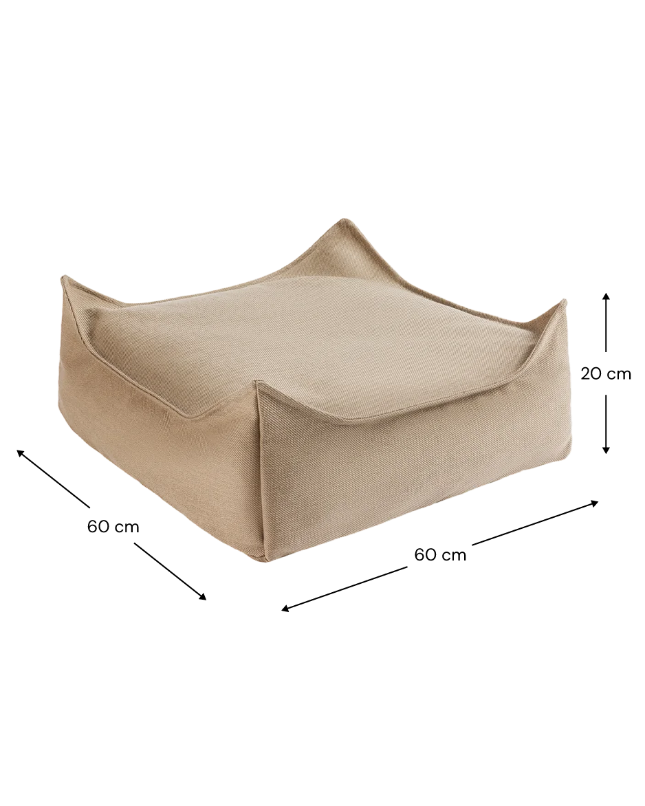 Dune Outdoor Beanbag Chair & Ottoman Set