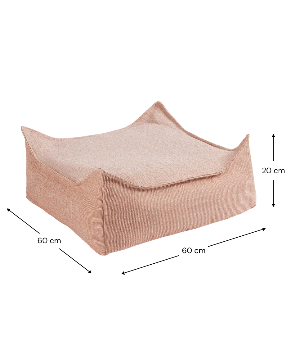 Seashell Outdoor Square Ottoman