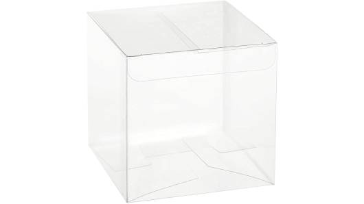 Clear Soft Gift Boxes 4"x4"x4" 16 Pack