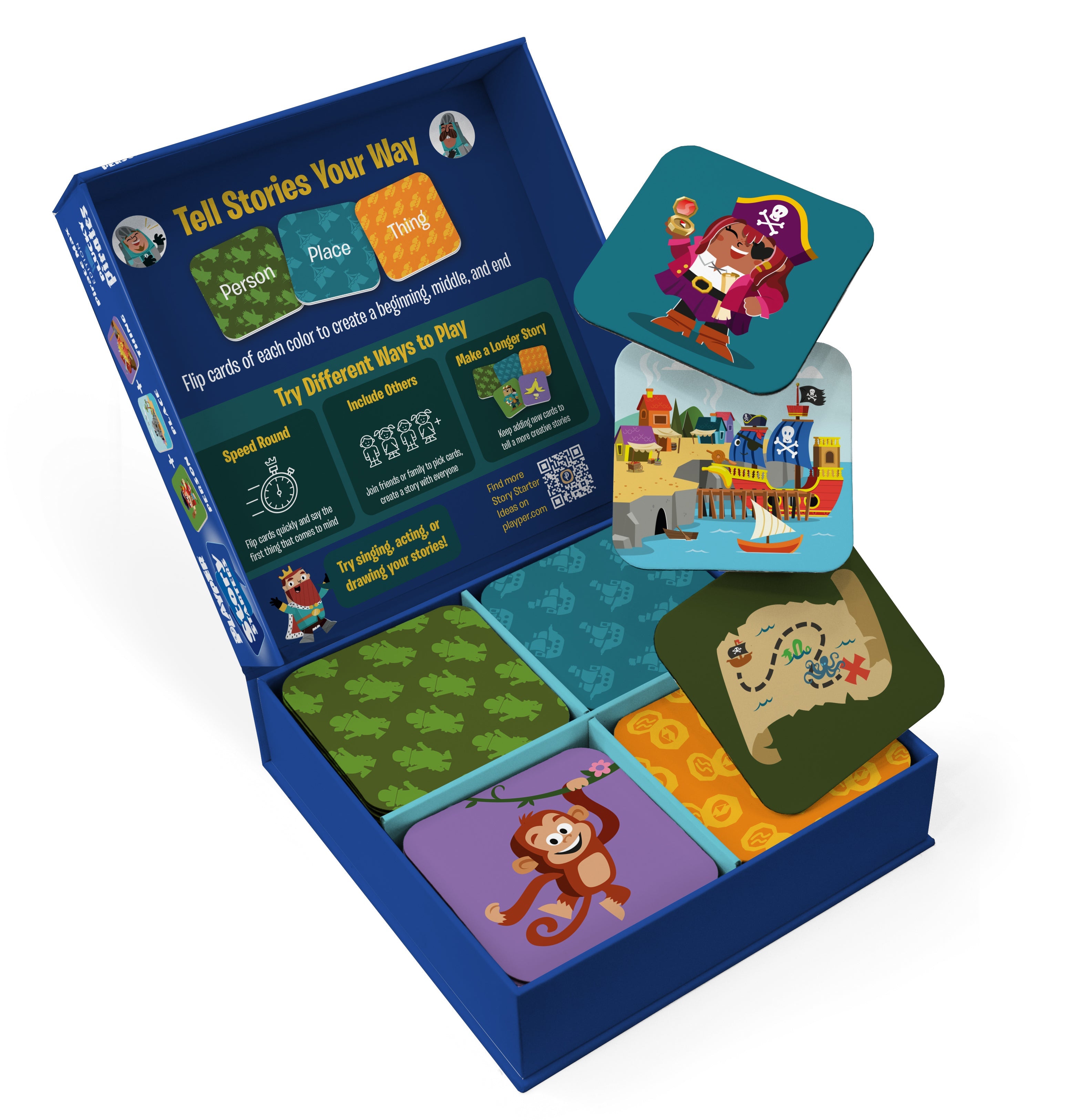 Story Starters: Create A Story Cards For Kids - Pirate Max Edition