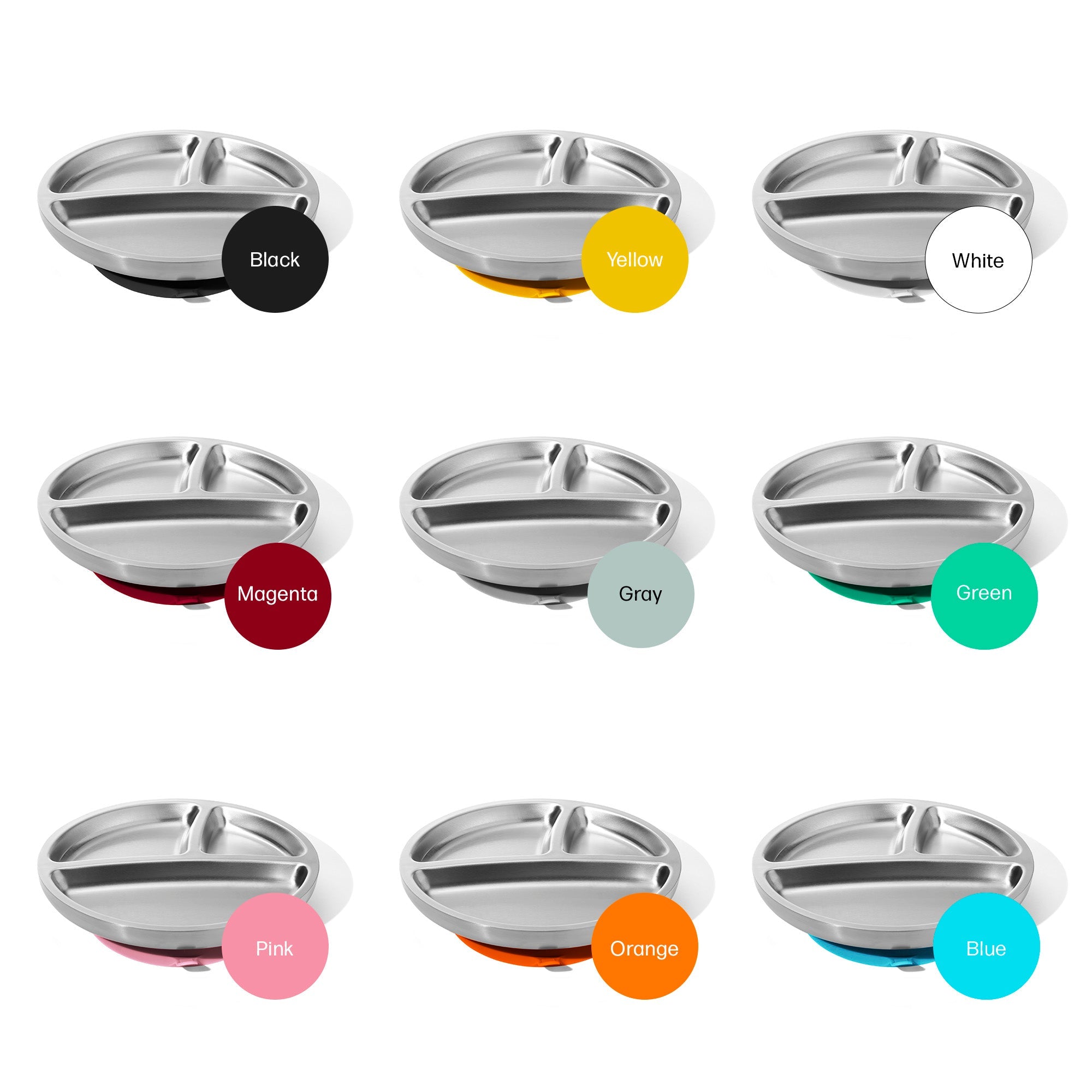 Avanchy Stainless Steel Suction Toddler Plate
