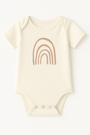 Rainbow Clay Organic Cotton Short Sleeve Baby Bodysuit