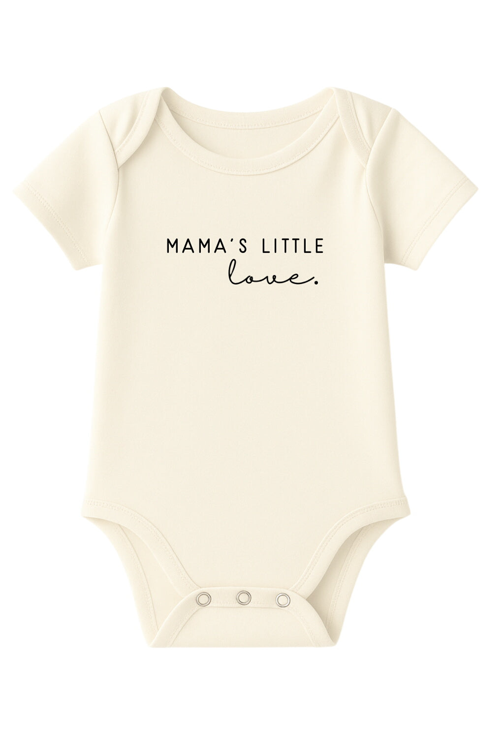 Mama's Little Love Organic Cotton Baby Bodysuit Short Sleeve