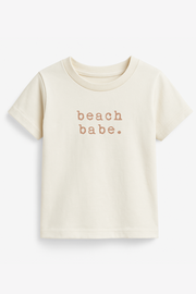 Beach Babe Clay Organic Cotton Short Sleeve Toddler T-shirt