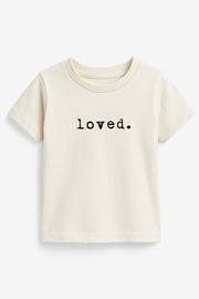 Loved. Organic Cotton Kids Tshirt Short Sleeve