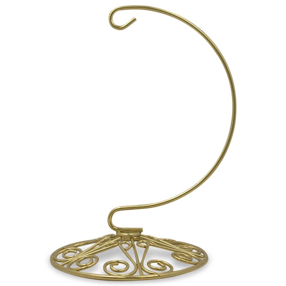 Scroll Base Metal Ornament Stand 6.5 Inches