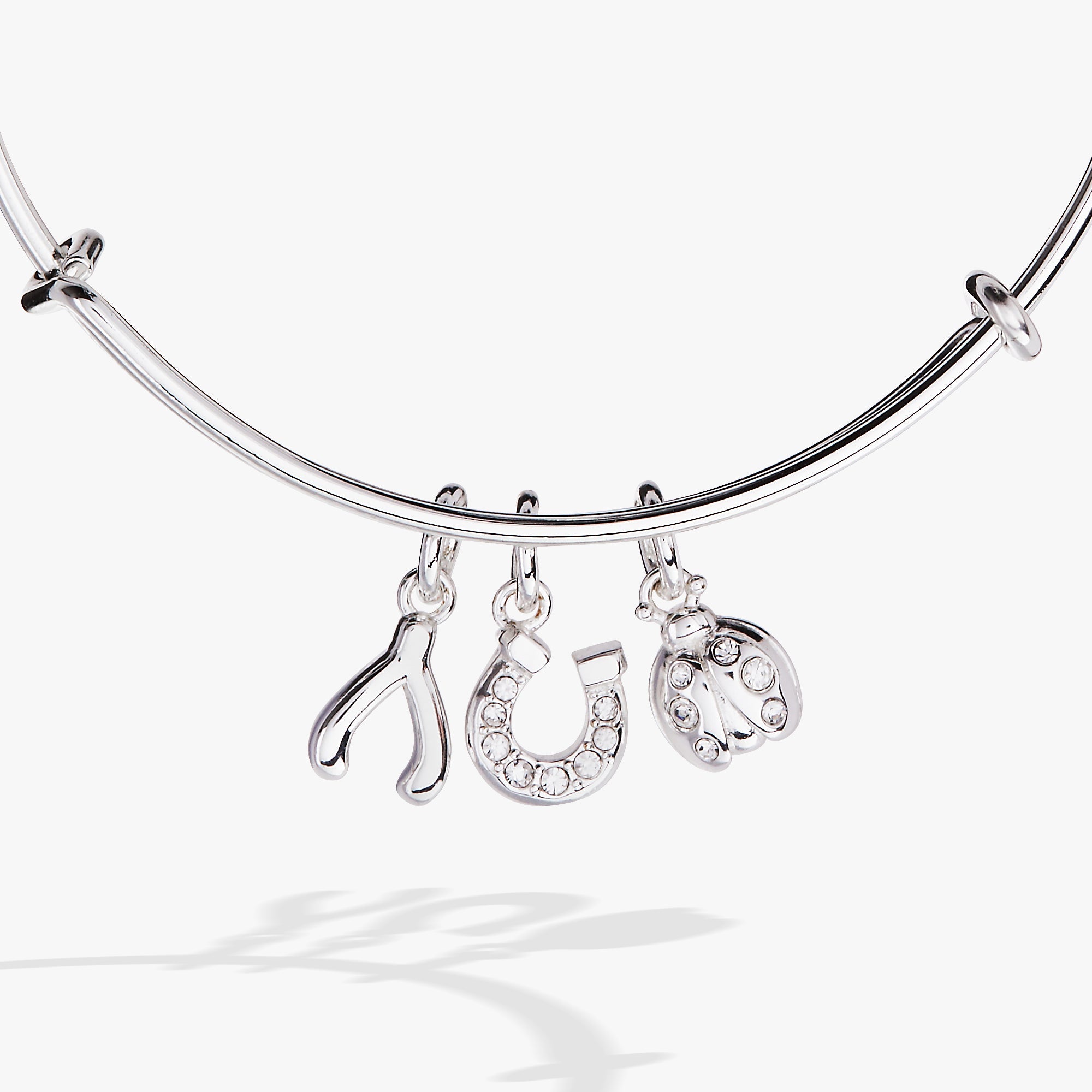 Love And Luck Multi-charm Bangle