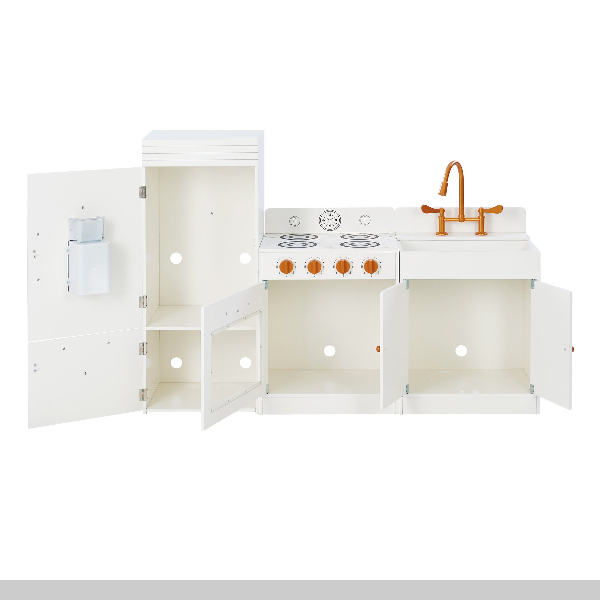 Little Chef Paris Complete Kitchen Playset, White/rose Gold